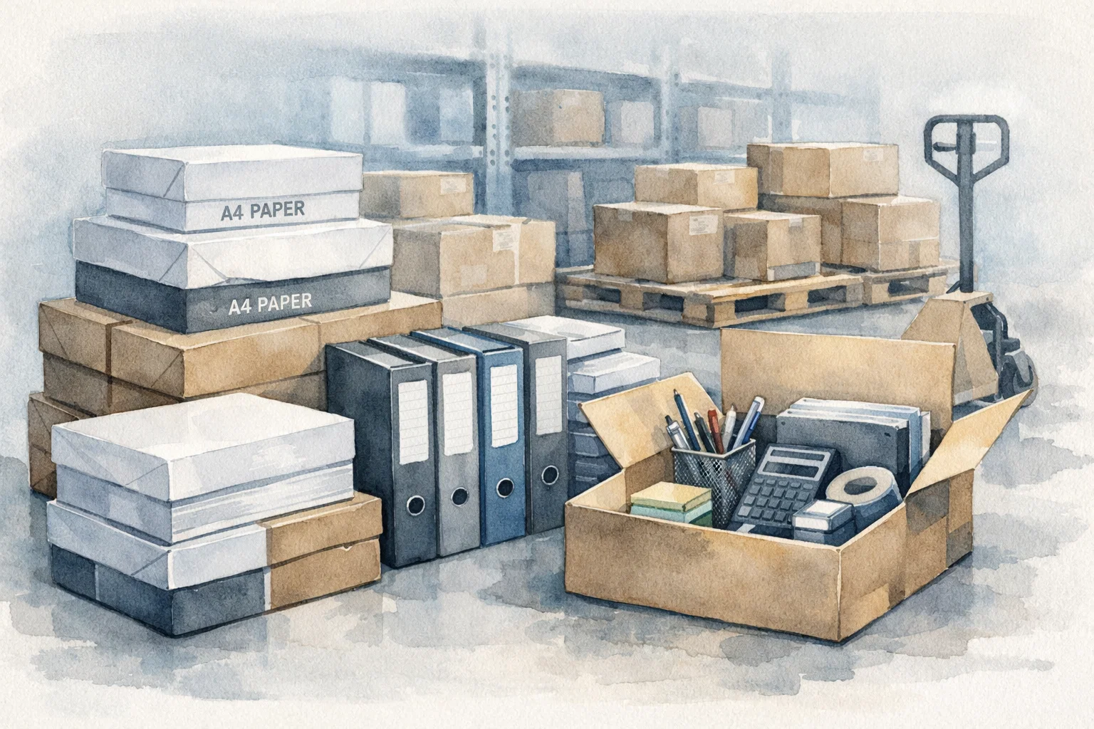 Distribución de papelería para oficinas